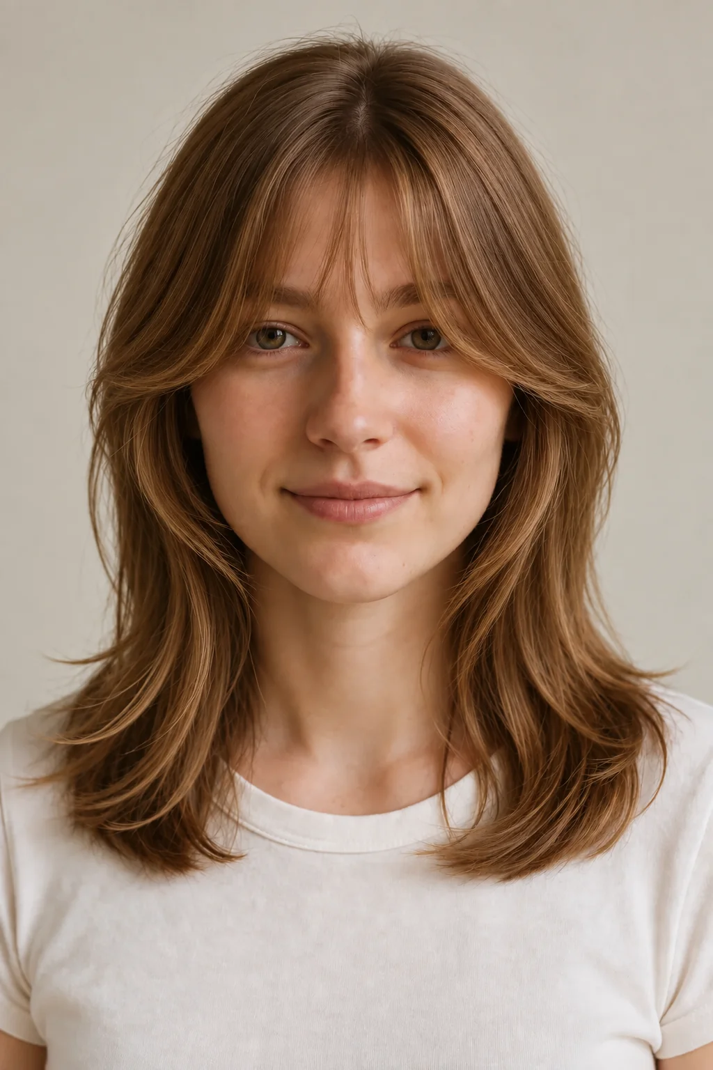Bottleneck Bangs hairstyle reference