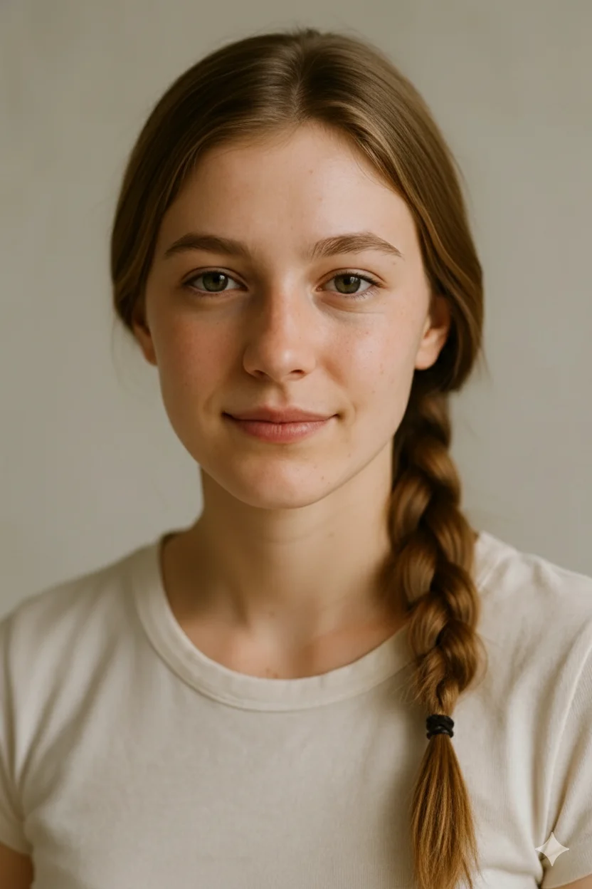 French Braid hairstyle