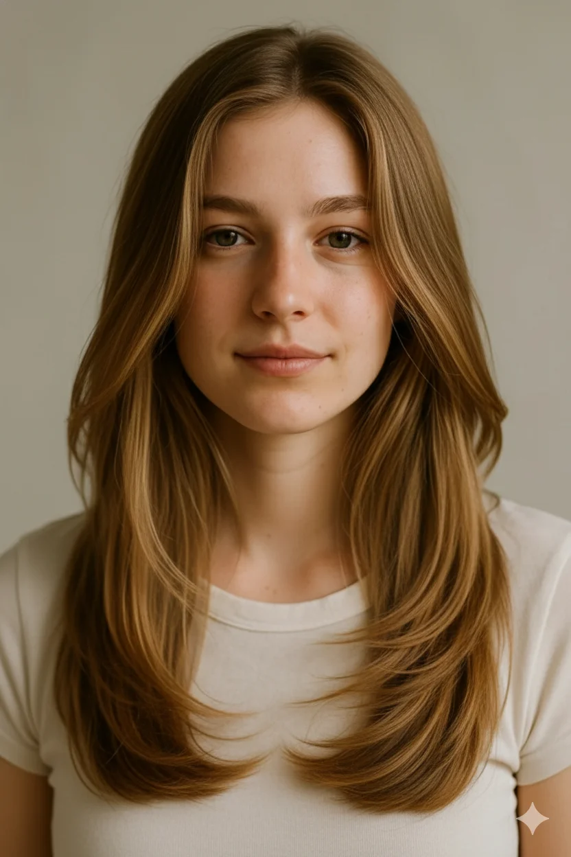 Long Layered (U/V Shape) hairstyle