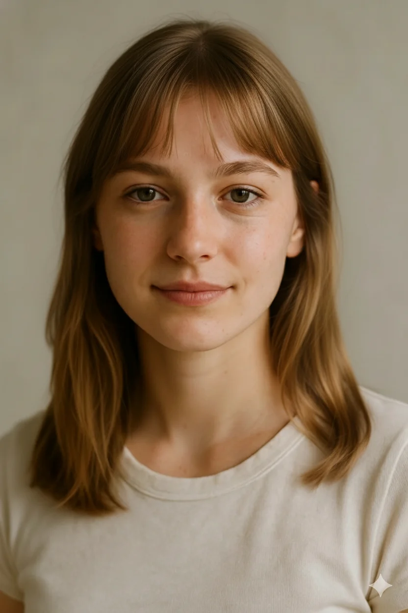 See-Through/Air Bangs hairstyle