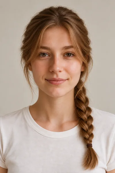 French Braid hairstyle reference