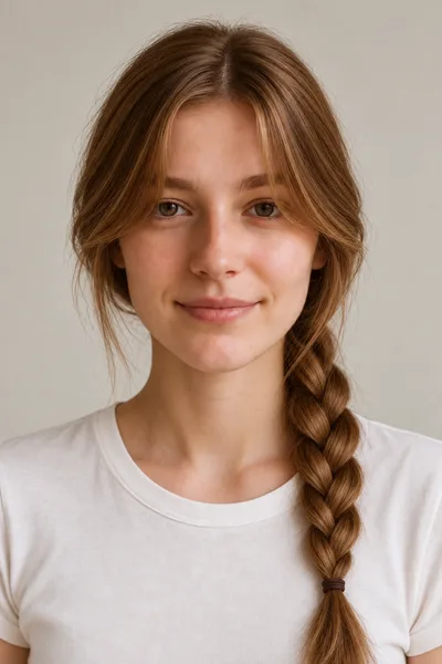 Three-Strand Braid hairstyle reference
